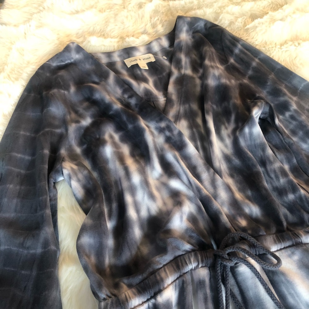 NEW Cloth+Stone [Anthropologie] Tye Dye Romper XS